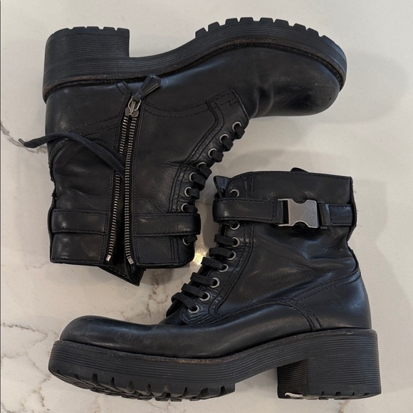 Vintage Prada Moto Boots - Picture 1 of 4